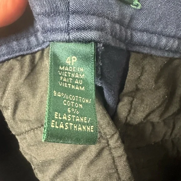 VTG Lauren Jeans Co. Dress Pants Women’s 4 Petite Ralph Lauren Navy Blue - Picture 3 of 11